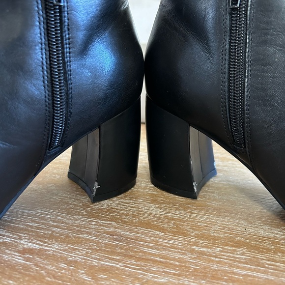 Marc Fisher Mfretta Black Leather Booties - Picture 8 of 8